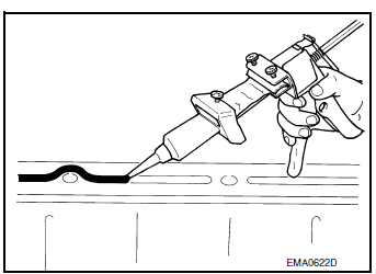 Liquid gasket application procedure