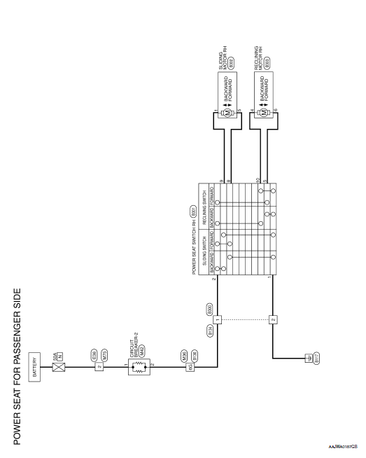 Nissan Rogue Service Manual  Power Seat For Passenger Side