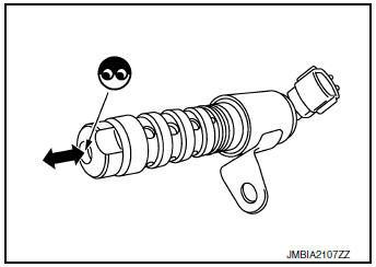 Check intake valve timing intermediate lock control solenoid valve-II