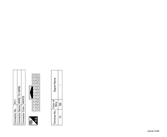 Wiring Diagram - Without Homelink Universal Transceiver