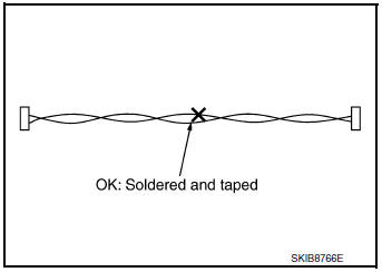 Precautions for harness repair