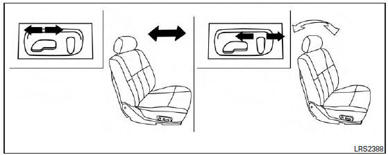 Front power seat adjustment (if so equipped) 