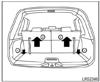 Folding the 3rd row seats (If so equipped)