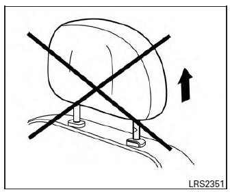 For non-adjustable head restraint/headrest