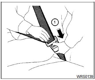 Unfastening the seat belts