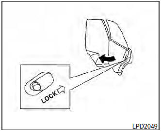 Child safety rear door lock