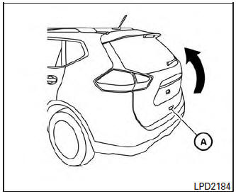 Operating the manual liftgate (if so equipped) 