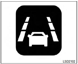 Lane departure warning light