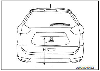 Check rear view camera height