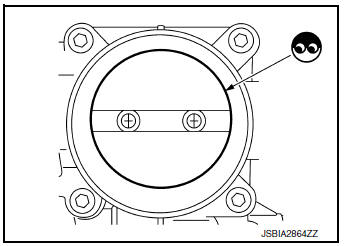 Check electric throttle control actuator visually