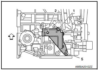 Support bearing bracket (AWD models)