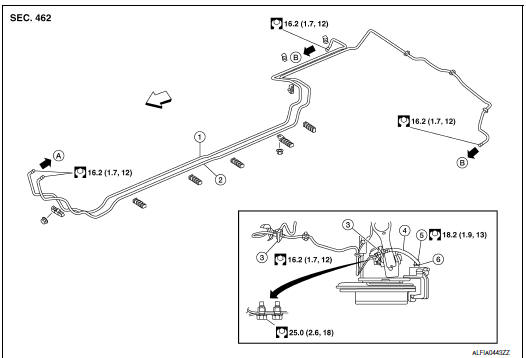 Rear : exploded view