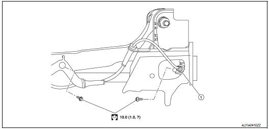 Rear wheel sensor : exploded view