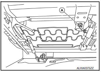 Seat belt buckle : removal and installation