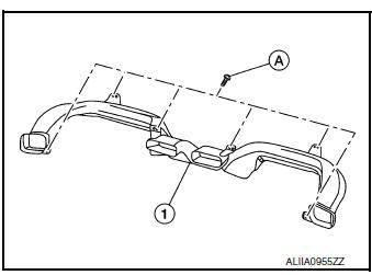 Center ventilator duct