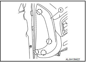 Side ventilator grille (LH)