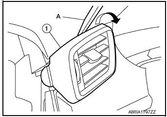 Side ventilator grille (LH)