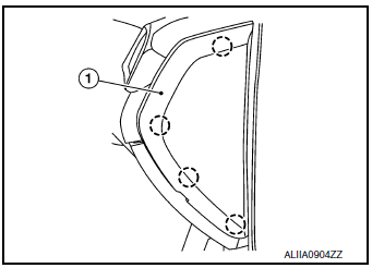 Side ventilator grille (RH)