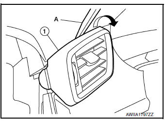 Side ventilator grille (RH)