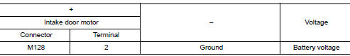 Check intake door motor power supply