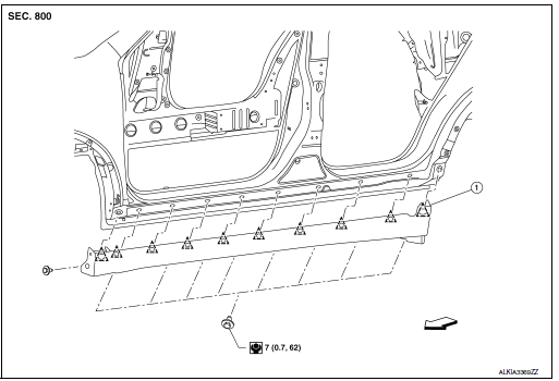 Exploded View - Center Mudguard