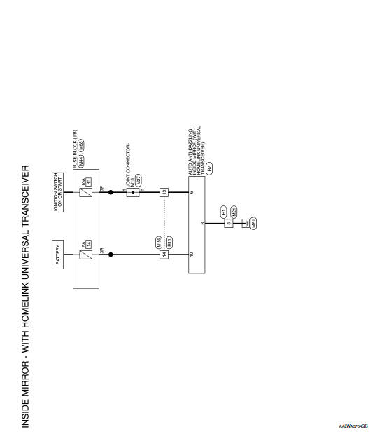 Wiring Diagram - With Homelink Universal Transceiver