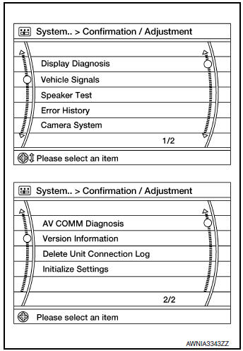 Audio Unit Confirmation/Adjustment