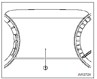 Nissan Rogue. Vehicle information display