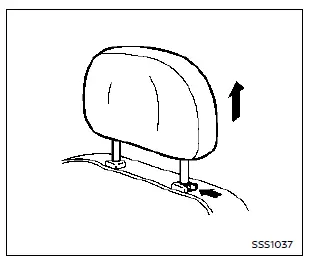 Nissan Rogue. Head restraints/headrests
