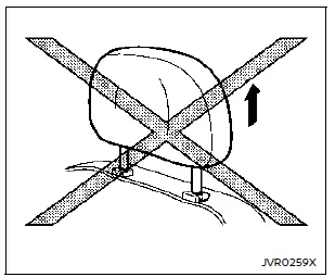 Nissan Rogue. Head restraints/headrests