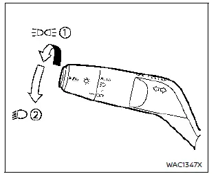 Nissan Rogue. Headlight and turn signal switch