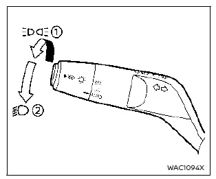 Nissan Rogue. Headlight and turn signal switch