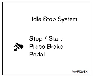 Nissan Rogue. Idling Stop System
