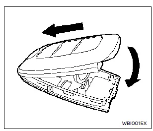 Nissan Rogue Intelligent Key battery replacement