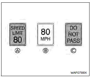 Nissan Rogue. Traffic Sign Recognition (TSR)