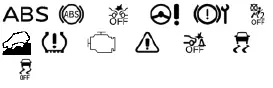 Nissan Rogue. Warning & Indicator Lights