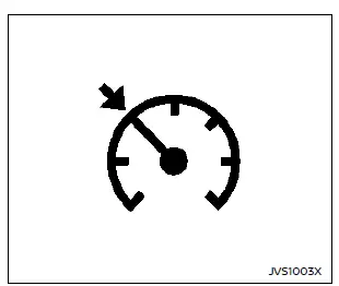 Avertissement du régulateur de vitesse conventionnel Nissan Rogue