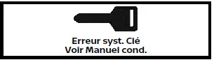 Nissan Rogue – avertissement Erreur système de clé (voir manuel du conducteur)