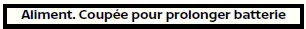 Alimentation coupée pour prolonger la batterie (Nissan Rogue)