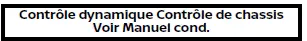 Contrôle dynamique du châssis - dysfonctionnement (Nissan Rogue)