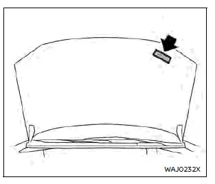 Étiquette contrôle des émissions Nissan Rogue