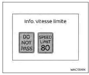 Système de reconnaissance des panneaux routiers Nissan Rogue