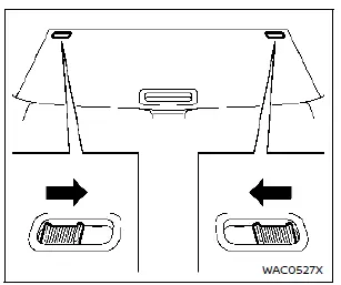Déverrouillage des loquets latéraux du plancher modulable sur Nissan Rogue