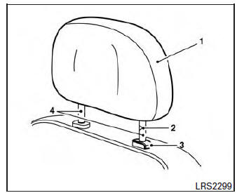 Non-adjustable head restraint/headrest components