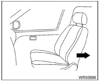 Forward-facing (front passenger seat) – step 1