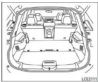 Getting the spare tire and tools (if so equipped)