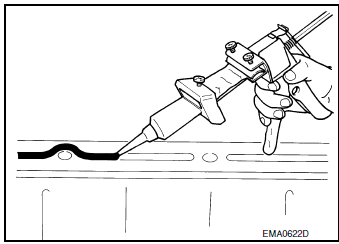 Liquid gasket application procedure