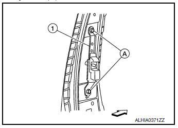 Seat belt height adjuster : removal and installation